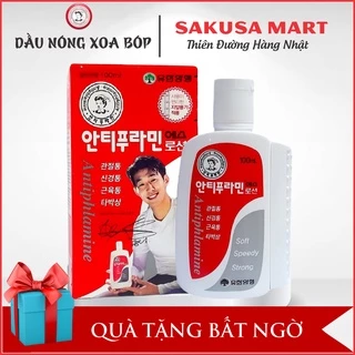 Dầu nóng xoa bóp  Antiphlamine 100ml Hàn Quốc giảm đau hiệu quả