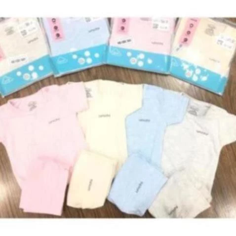 Bộ UNCHI Xước Cúc Cài Vai Cực Mềm Mịn cho bé