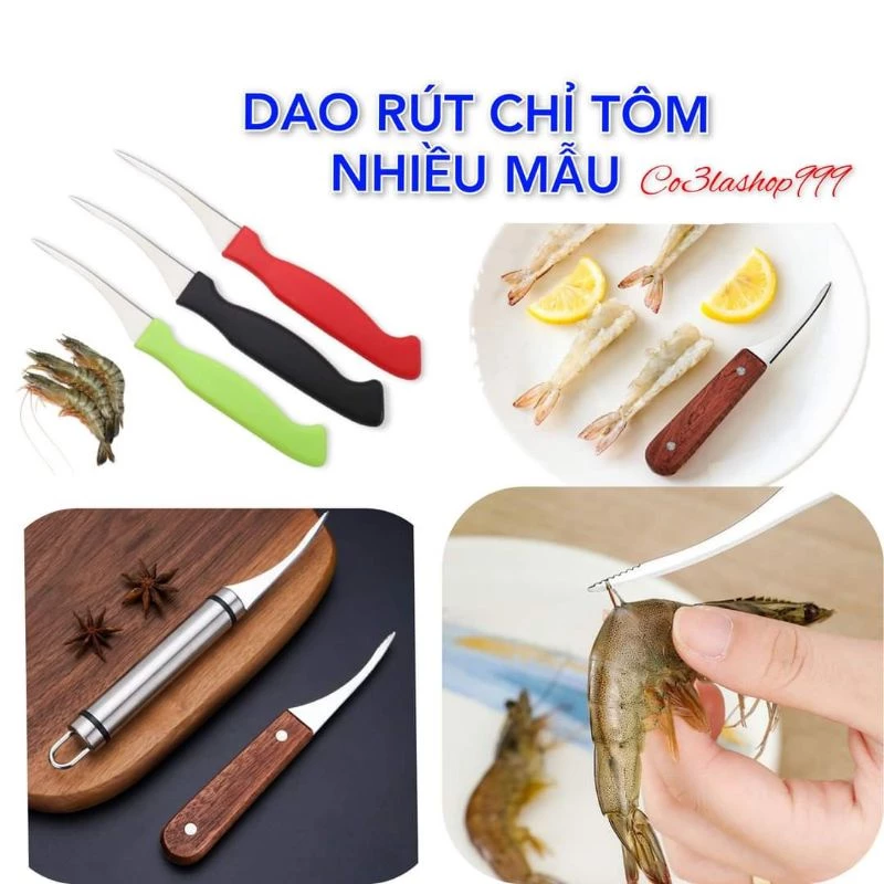 Dao rút lấy chỉ tôm, rạch chẻ đôi nhiều mẫu (1 CÁI)