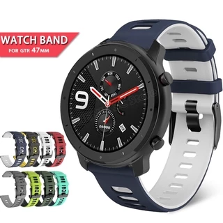 Dây đeo đồng hồ thông minh bằng silicon cho Huami Amazfit Gtr 47mm / Gtr 2 / Stratos 3 2 2s