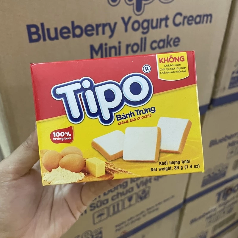 Bánh trứng Tipo hộp 39g