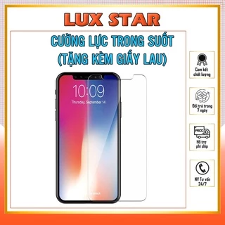 Kính cường lực iphone 9H trong suốt, bảo vệ bề mặt tốt 6/6s/7/7plus/8/8plus/x/xr/xs/11/12/13/14/plus/pro/max