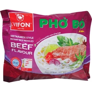 Phở Bò Ăn Liền Vifon Gói 65gram lốc 5 gói