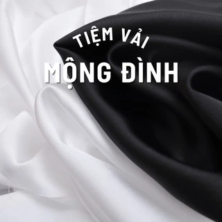 Vải Satin Trắng Gạo & Đen Mềm Mịn Óng Ánh Cao Cấp