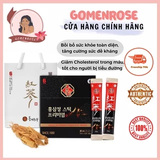 Hồng Sâm 6 Năm Cao Cấp KOREA RED GINSENG EXTRACT STICK PREMIUM 30 gói*10ml( kèm túi hãng)