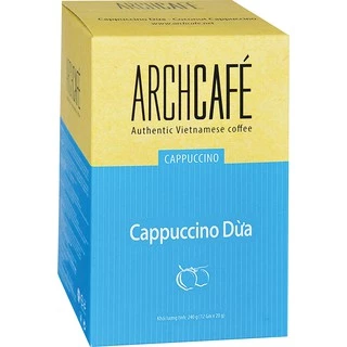 CÀ PHÊ CAPPUCHINO Dừa/ Sầu riêng/ sữa đặc ARCHCAFE 18 ~ 20G x 12gói