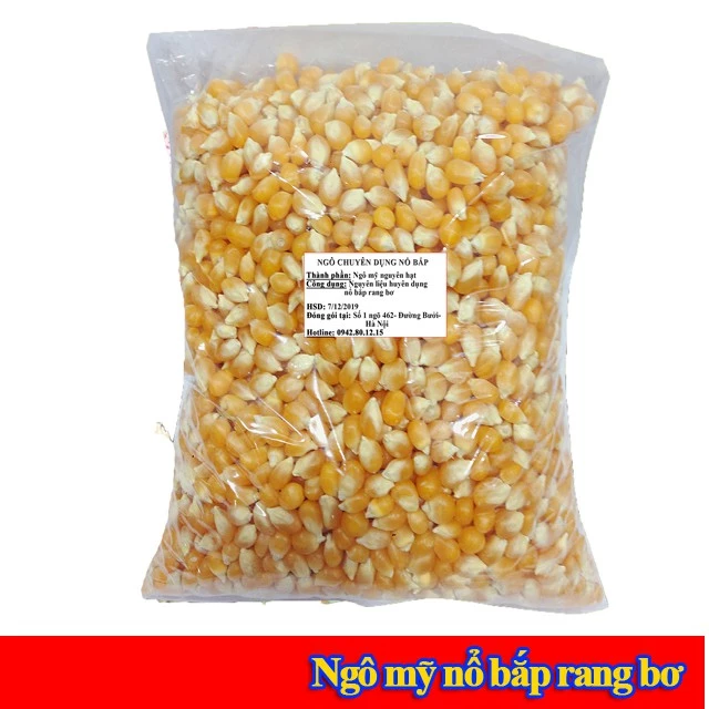 [Ngô USALS1]1kg Ngô mỹ USARH-LS-1 chuyên nổ bắp rang bơ tại nhà sỉ / lẻ hàng mới về Zjnmart