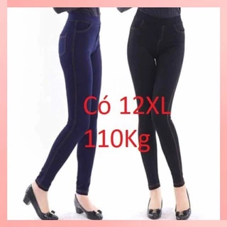 Quần Legging Giả Jean Có Big Size Cho Người Mũm Mĩm Đến 120kg