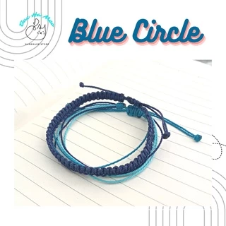 Set vòng waterproof - Blue Circle (có size chân) - BacHaMeo Store