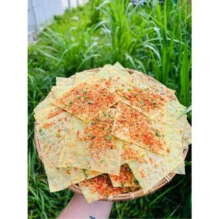 Bánh tráng vuông dứa pho mai tôm hành 500gr