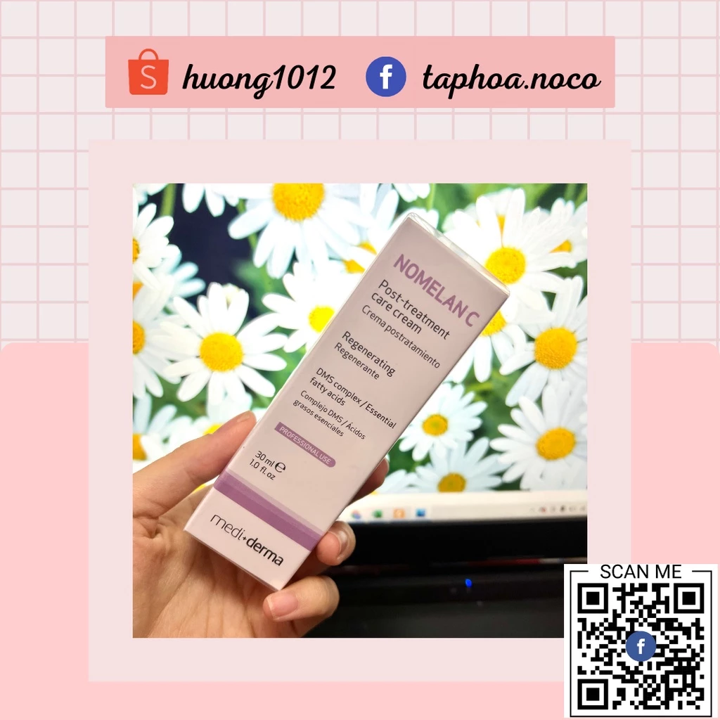 Kem dưỡng phục hồi da Medi-derma Nomelan C post treatment care cream