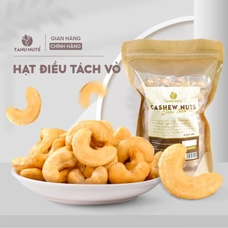 Hạt điều rang muối nguyên hạt tách vỏ TANU NUTS nhân hạt điều vàng Bình Phước A180 giàu dinh dưỡng 500g