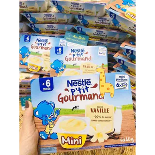 Váng Sữa Nestle Pháp Cho Bé 6M Cho Bé Ăn Dặm Vị Vani Thơm Ngon Dễ Ăn Giàu Dinh Dưỡng Canxi Giúp Tăng Cân