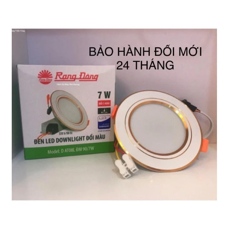 [ CHÍNH HÃNG] Đèn LED âm trần Rạng Đông 🍀 BẢO HÀNH 24 THÁNG🍀 Đèn downlight, đèn Downlight đổi màu 3W, 5W, 7W, 9W, 12W