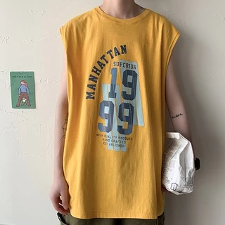 Áo Ba Lỗ Nam In Chữ Thời Trang Size M-5Xl 1999