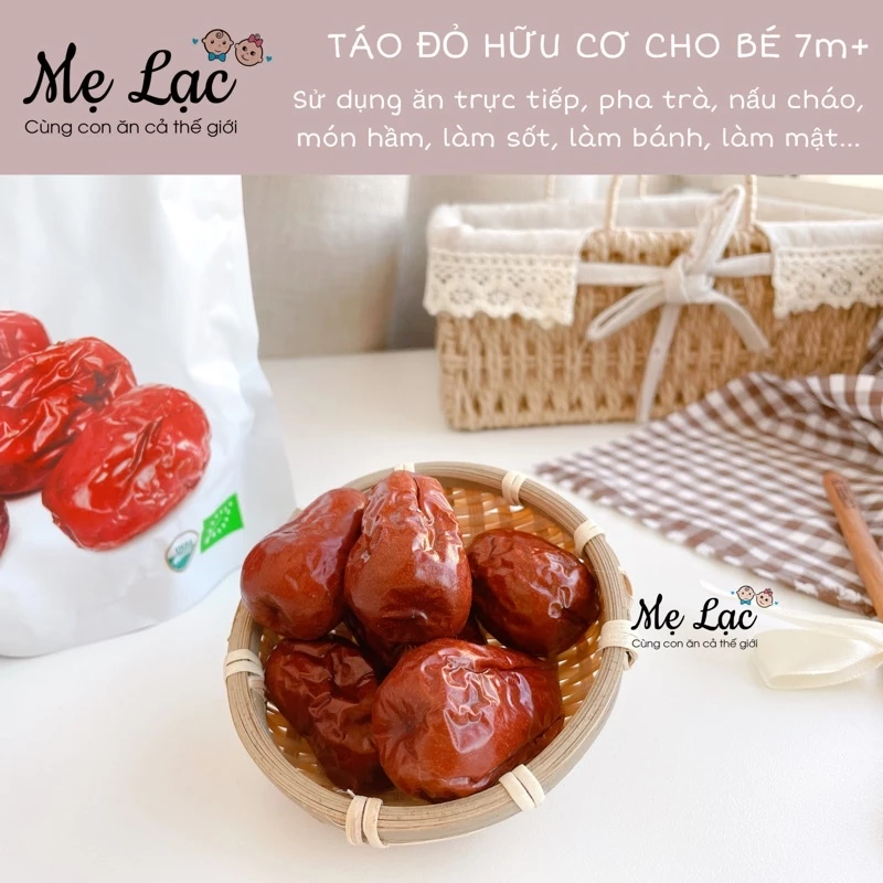 Táo đỏ hữu cơ Amavie cho bé ăn dặm, loại cao cấp gói 450gr