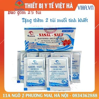 Muối rửa mũi Nasal Salt hộp 25 gói + 2