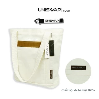 Túi tote UNISWAP CV-01 vải canvas chính phẩm mịn dày dặn tặng móc khóa TREND FOR YOU