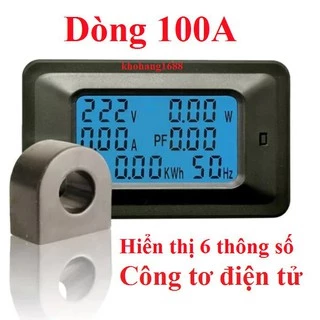 Thiết bị đo công suất 100A công tơ đồng hồ điện tử