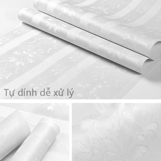 Decal giấy dán kính hoa tuyết trắng khổ 45cm keo sẵn