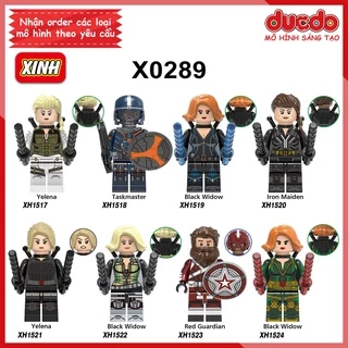 Minifigures các nhân vật trong Marvel Black Widow - Đồ chơi Lắp ghép Xếp hình Mini Mô hình Iron Man XINH X0289