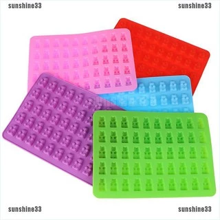 Khuôn Silicone Tạo Hình Làm Bánh Kẹo Hình Gấu Gummy 53 Ngăn