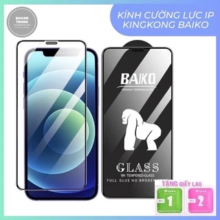 Kính Cường Lực iphone Kinhkong BaiKo Chính Hãng Full Màn Dành cho 6/7/8/Plus/X/Xs/11/12/13/14/Pro/Pro Max