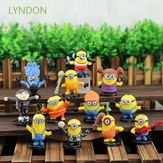 Set 6/ 10/ 12 mô hình minion dễ thương bằng pvc để bàn trang trí