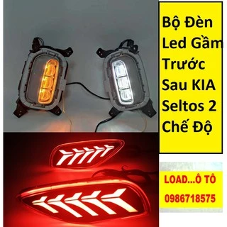 Bộ Đèn Led Gầm Trước, Sau KIA Seltos 2 Chế độ Vàng, Trắng