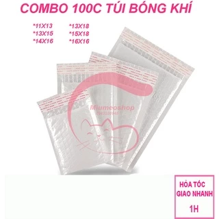 CHUYÊN SỈ,LẺ-Túi bóng khí túi gói hàng chống sốc bóng khí đóng gói hàng hóa an toàn nhiều kích thước (COMBO 100C)