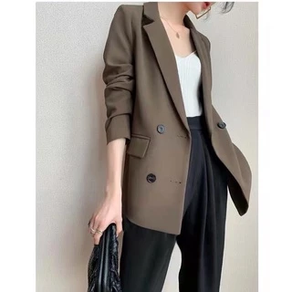 Áo Khoác Blazer Nữ Áo Khoác Nữ Áo Blazer 4 Nút Blazer Dáng Rộng Thời Trang - BLA22013