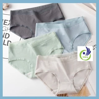 Quần Lót Cotton Cạp Lưới Cao Cấp, quần lót nữ cotton tăm tre viền lưới mẫu mới sexy cao cấp nâng mông QR02