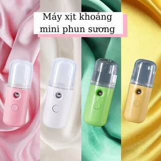 Máy Phun Sương Xịt Khoáng Mini Nano Cầm Tay Đèn Led Cung Cấp Tạo Độ Ẩm Cần Thiết Cho Da Làm Mát Và Căng Bóng Da Mịn Màng