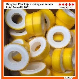 Băng tan Phú Thịnh, băng cao su non khổ 12mm dài 10M (Giá 1 cuộn)