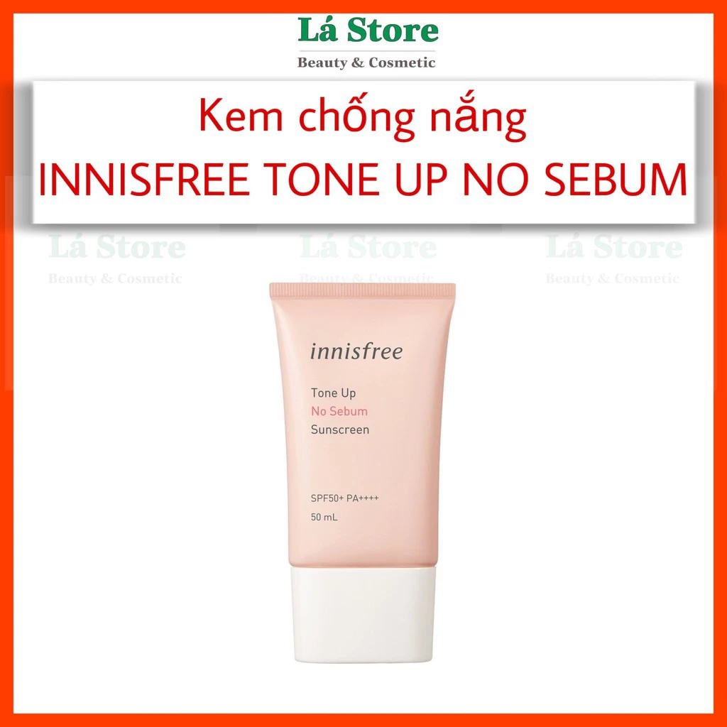 CHÍNH HÃNG - Kem chống nắng kiềm dầu và nâng tông da Innisfree Tone Up No Sebum Sunscreen 50ml SPF50+ PA++++ 50ml