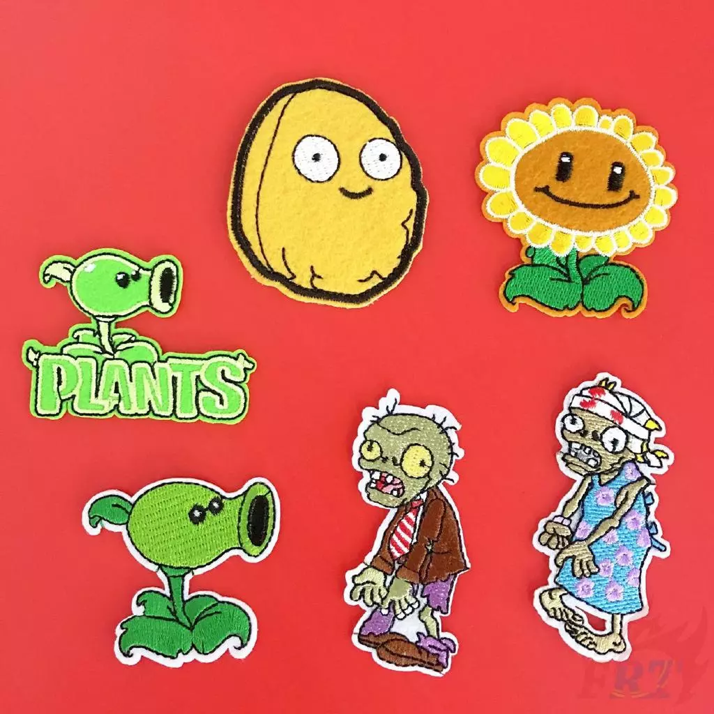 Sticker ủi thêu hình Plants vs. Zombies