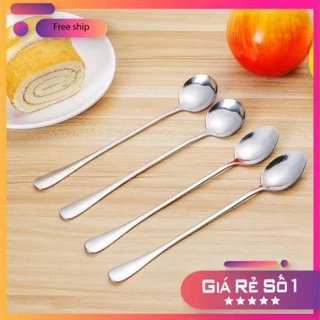 Thìa Muỗng Cafe Inox Cán Dài Dùng Để Múc Thức Ăn, Gia Vị Đồ Dùng Bếp Cho Mọi Gia Đình