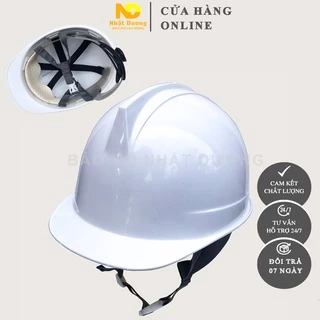 Mũ bảo hộ lao động nút vặn HPN06, Nón bảo hộ lao động màu trắng vàng cam Nhật Dương