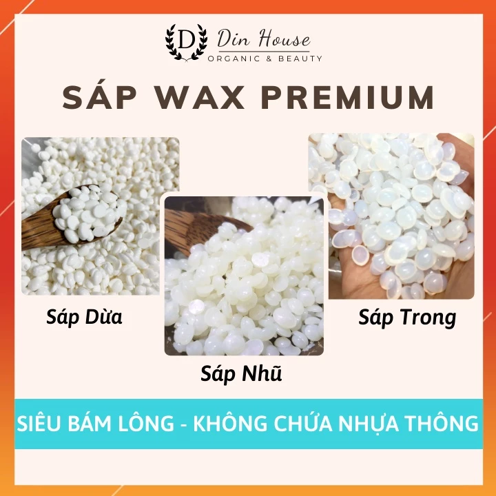 Sáp wax lông siêu bám lông tặng kèm que phết sáp hạt waxing hương sữa dừa cao cấp 100gr SW100