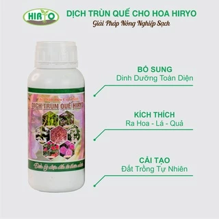 Dịch Trùn Quế HIRYO thủy phân cao cấp - Dành cho Hoa, Hoa Lan, Hoa Hồng... ( 250ml - 500ml - 1000ml)