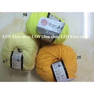 Len Jeans YarnArt - bảng màu 1