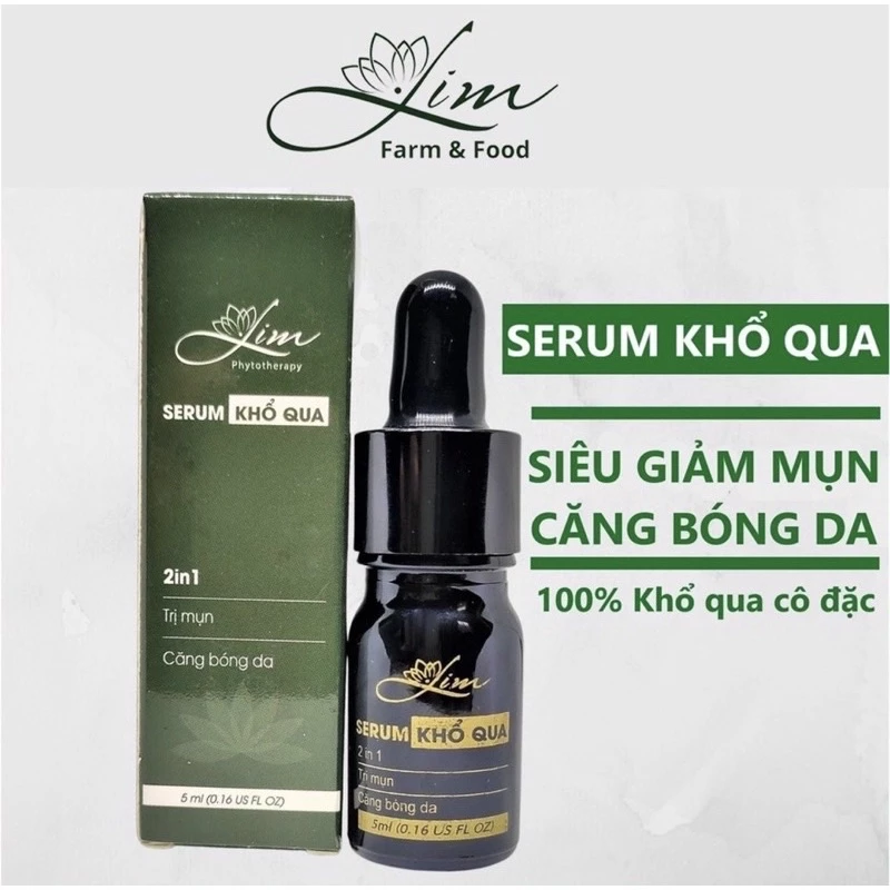 serum KHỔ QUA NGUYÊN CHẤT giảm mụn sáng da mờ thâm