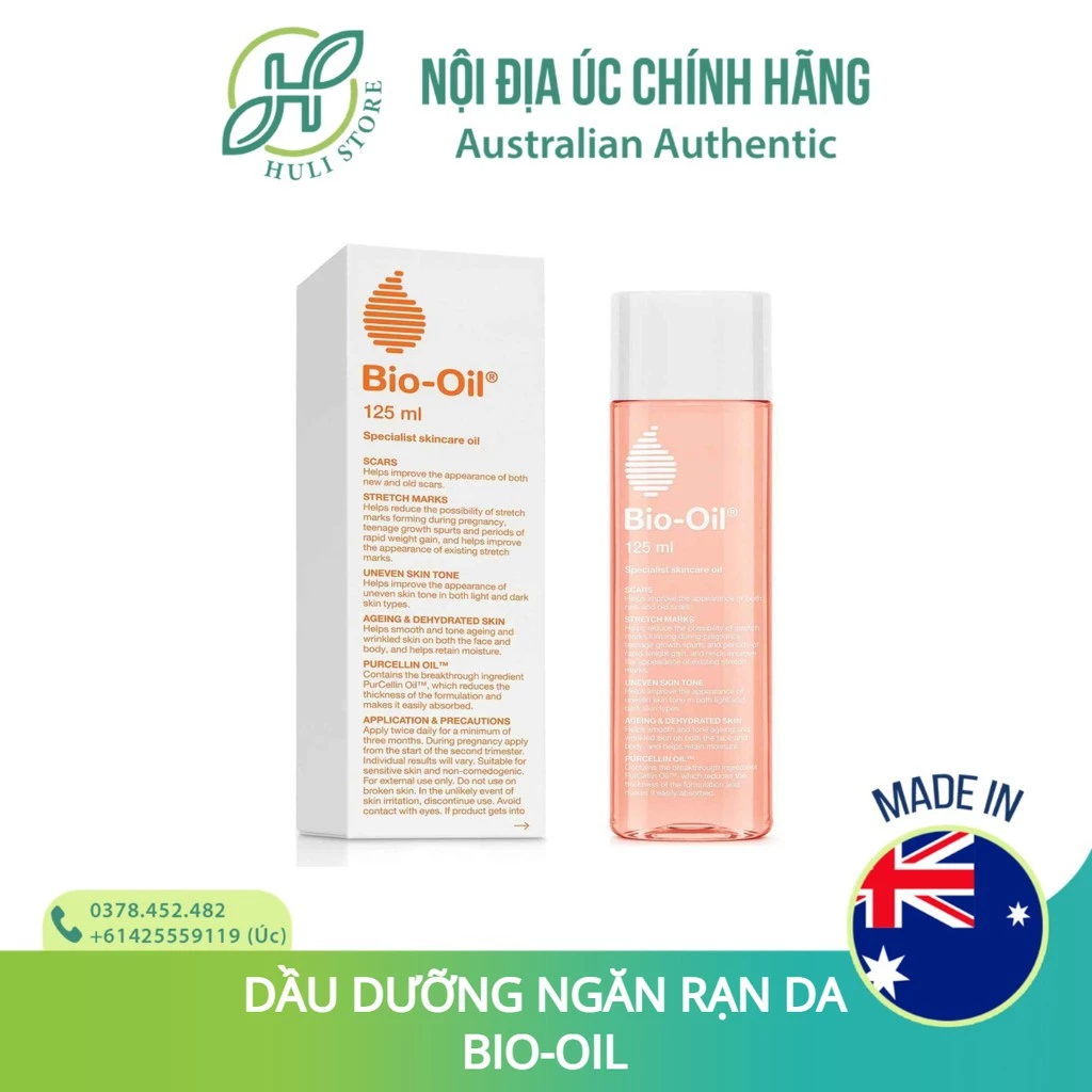 Tinh dầu giảm rạn, nứt và sẹo Bio Oil 60ml/125ml/200ml úc