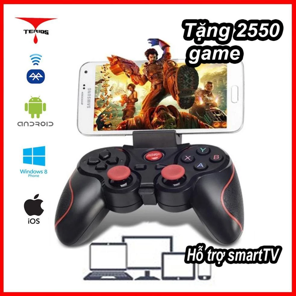 tay cầm chơi game bluetooth mobile t3