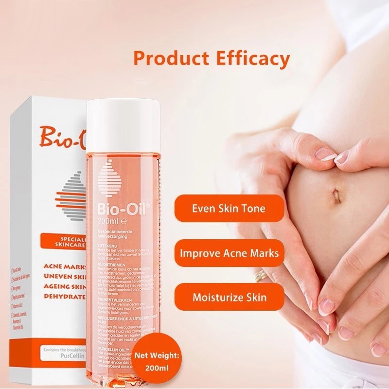 bio oil Dầu Mát Xa Hỗ trợ giảm mụn Nhọt Cho Phụ Nữ Mang Thai 200ml