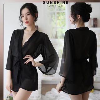 Áo Choàng Ngủ Sexy Voan Mỏng Xuyên Thấu Gợi Cảm SUNSHINE LUBREXLUBO _CN1132