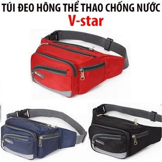 Túi đeo hông , Túi đeo bụng , túi đeo ngang bụng thể thao , túi bao tử chống thấm nước 6 ngăn tiện dụng V-Star