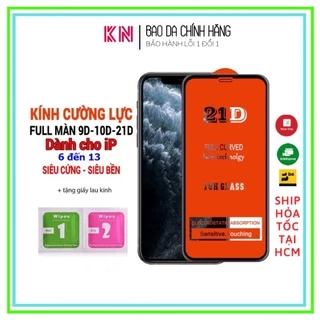 Kính Cường lực full iphone 21D full màn 6,6s,7,8,7P,8P,X,XR,XSMAX,11,11PRO,11PROMAX,12,13 PROMAX...