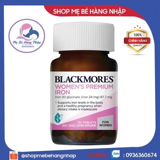 Vitamin bổ sung sắt cho bầu Blackmore Úc - Blackmore Pregnacy Iron 30 viên