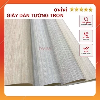 Giấy Dán Tường Phòng Ngủ Trơn Cao Cấp, Giấy Đẹp Một Màu Không Keo, Giấy Dán Tường Lụa Vân Nhám Dày Giả Vải Ovivi